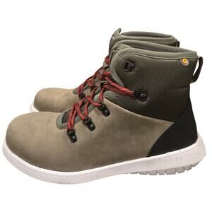 BOGS Loden Hiker Snow Boot Waterproof Leather Cushioned Green Womens 9.5 NIB